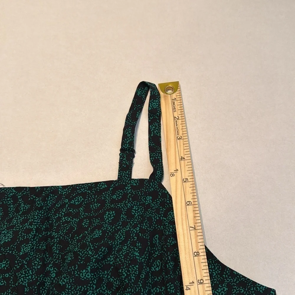 NWT Torrid Tea Length Challis Square Neck Dress Leopard Convo Bosphorus Size 2X